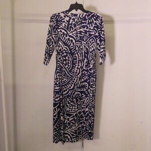 Nic + Zoe Midi Dress – Blue/White, Size XS | NWT